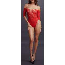 Le Désir Body ouvert Rhinestone - Rouge